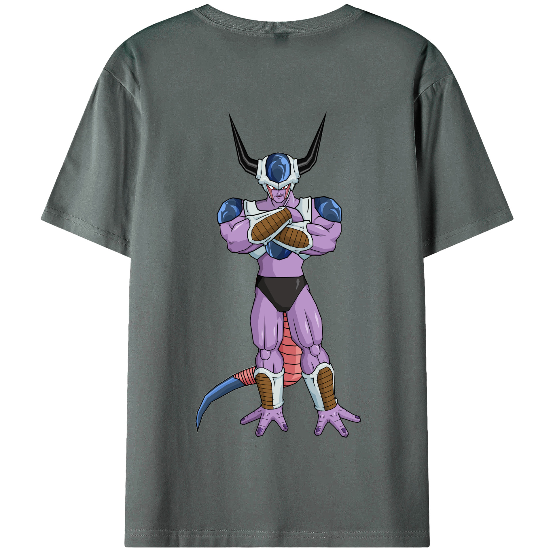 （画像用） ドラゴンボール フリーザ DRAGON BALL Frieza 綿100％半袖Tシャツ（背面プリント）
